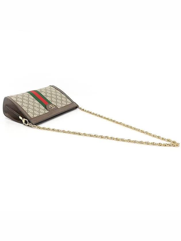 503877 GG Supreme Canvas WEB Gold Ophidia Small Chain Shoulder Bag