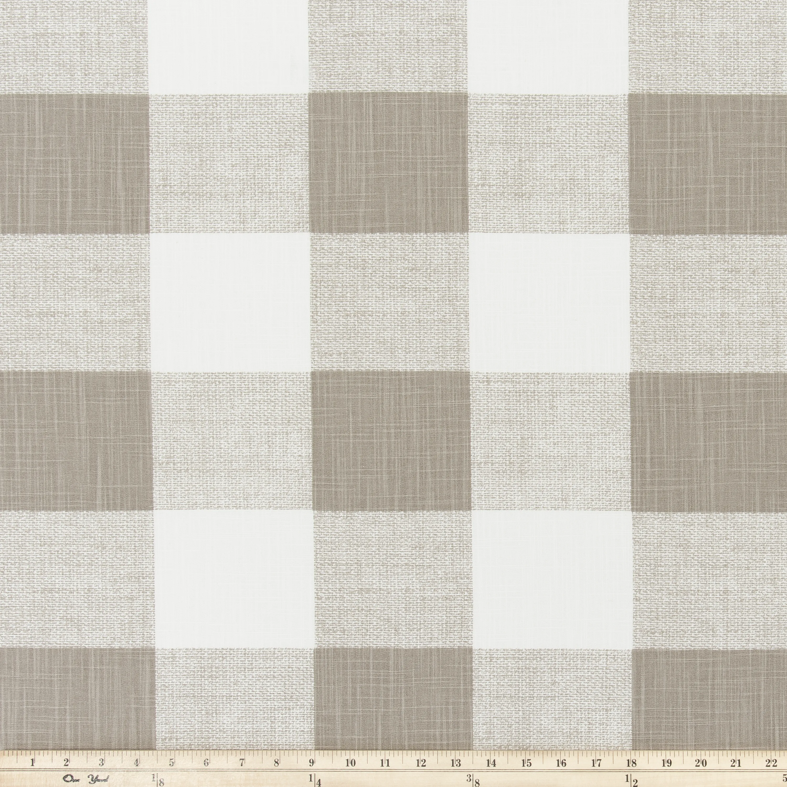 Alexander Ecru Slub Canvas Fabric By Premier Prints