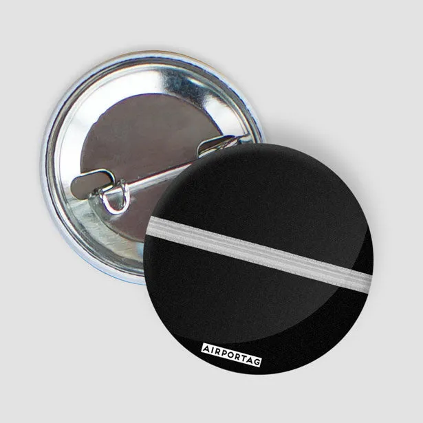 Black Pilot Stripes - Button