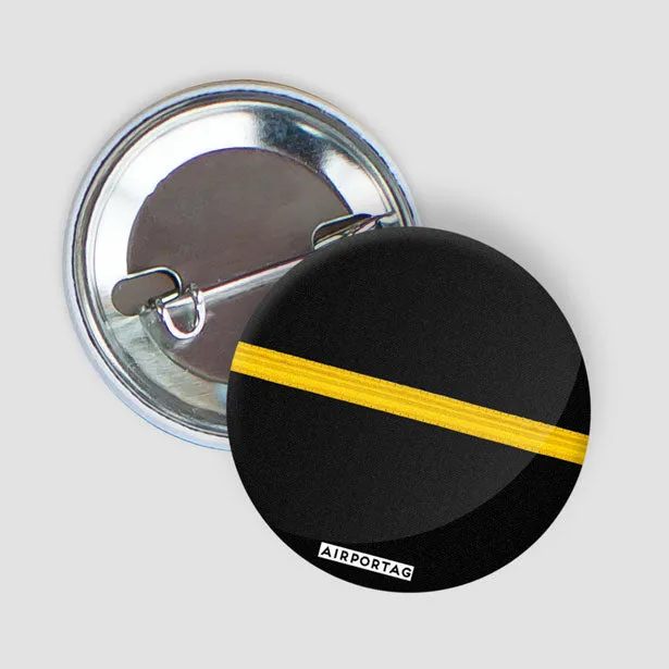 Black Pilot Stripes - Button