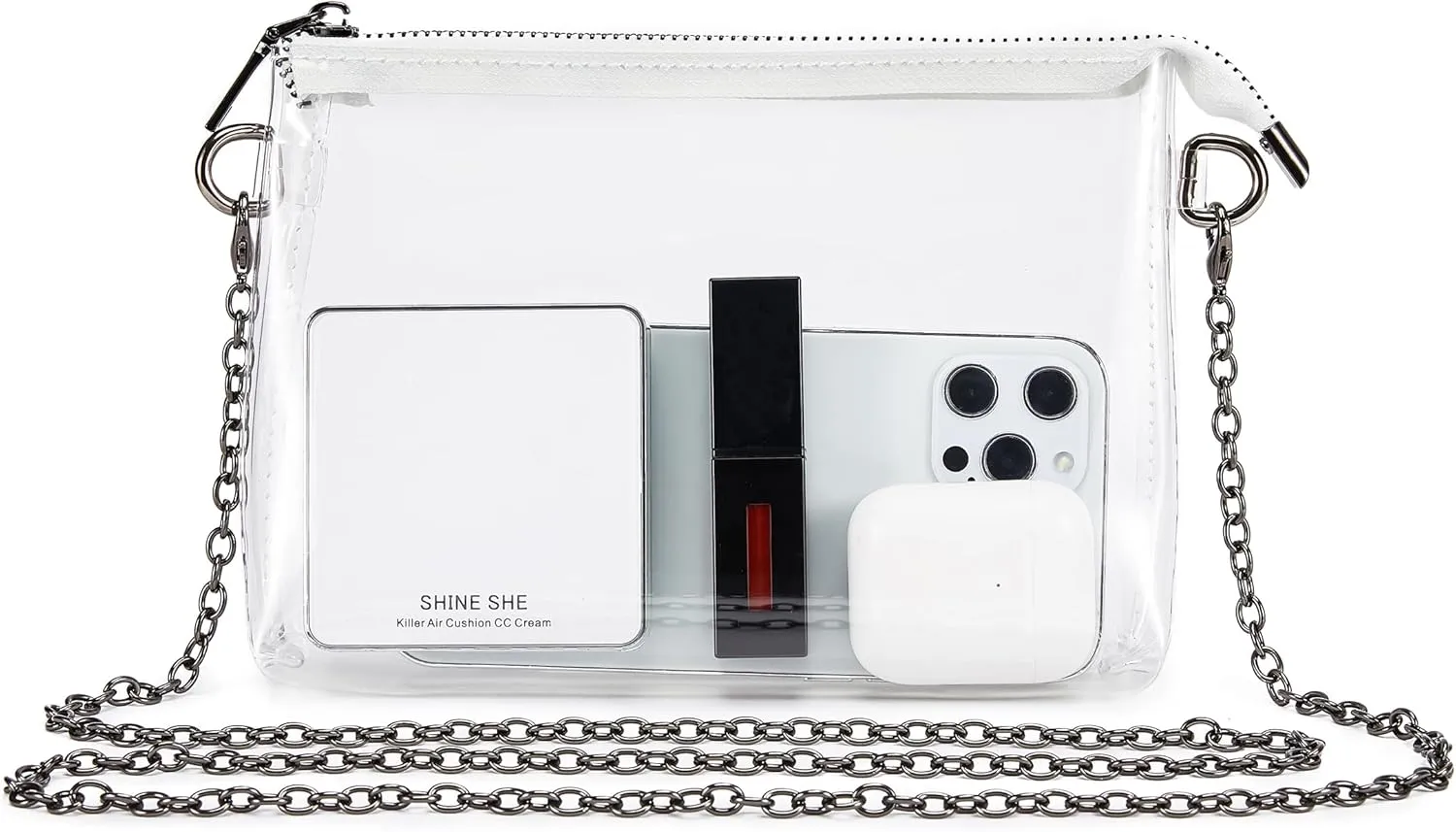 Clear Bag Stadium Approved: Suit for Quick Security Check - Small Transparent Purse for Women