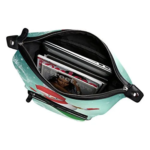 Colourlife Snowman Snowboarding Stylish Casual Shoulder Backpacks Laptop School Bags Travel