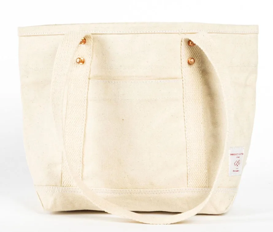 Cotton Canvas Tote in Ecru