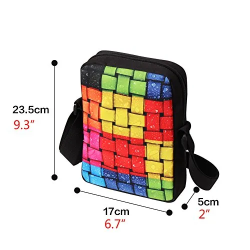 Crazytravel Shoulder Messenger Crossbody Bags Purse For Adults Teens Boys Girls Outdoor