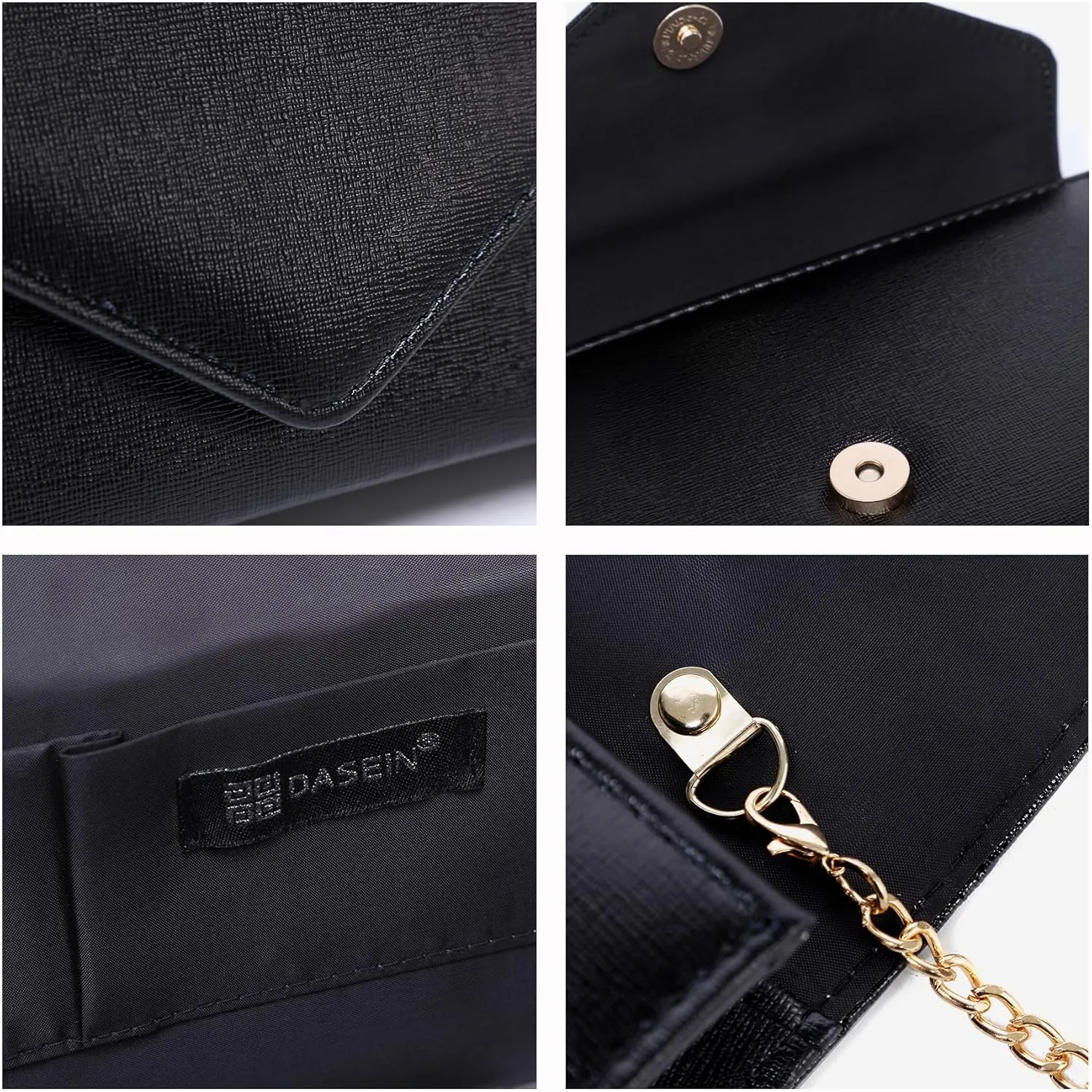 Dasein Women Glistening Clutches Handbags Evening Bags Wedding Purses Cocktail Prom Party Clutches