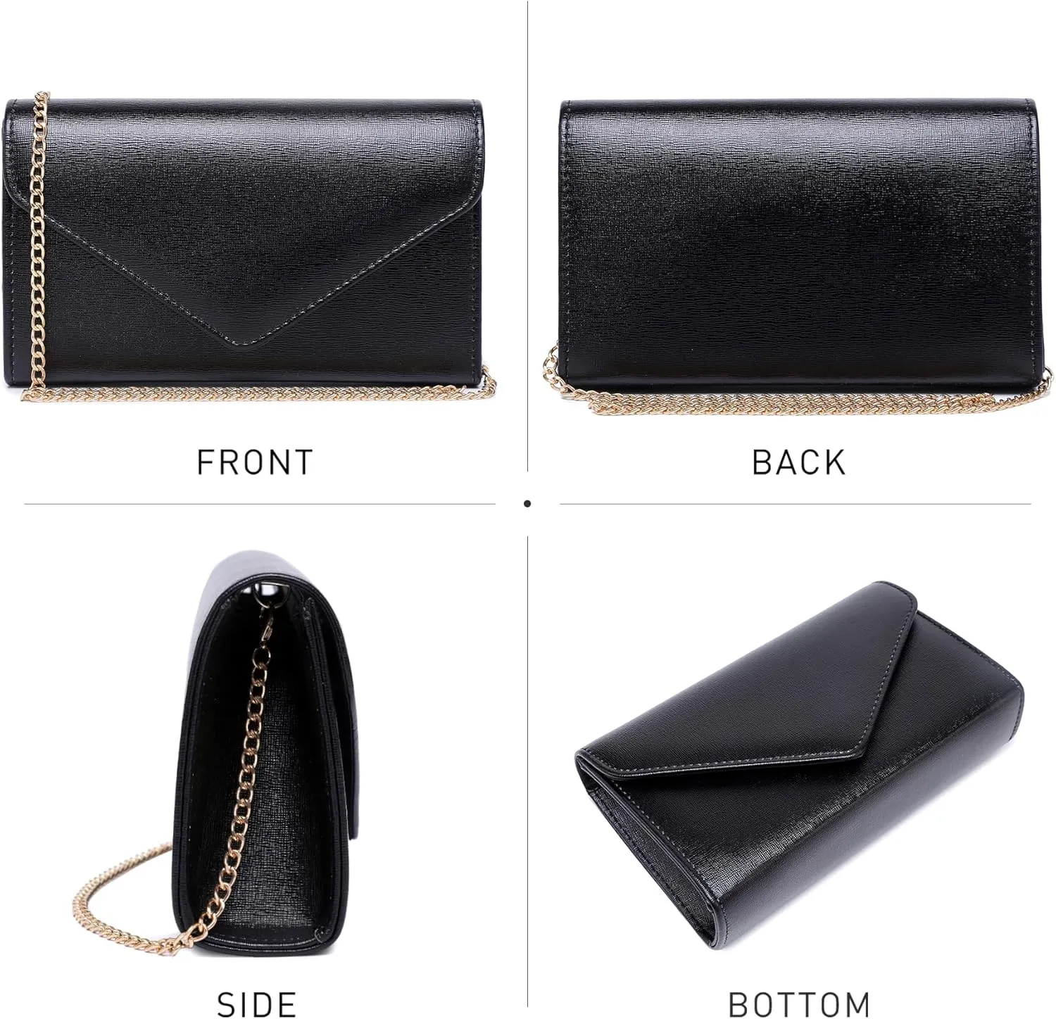 Dasein Women Glistening Clutches Handbags Evening Bags Wedding Purses Cocktail Prom Party Clutches