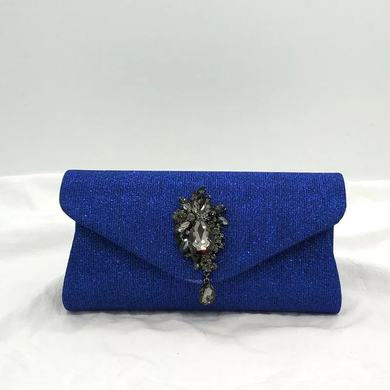 Elegant rhinestone women evening party shoulder bag clutches
