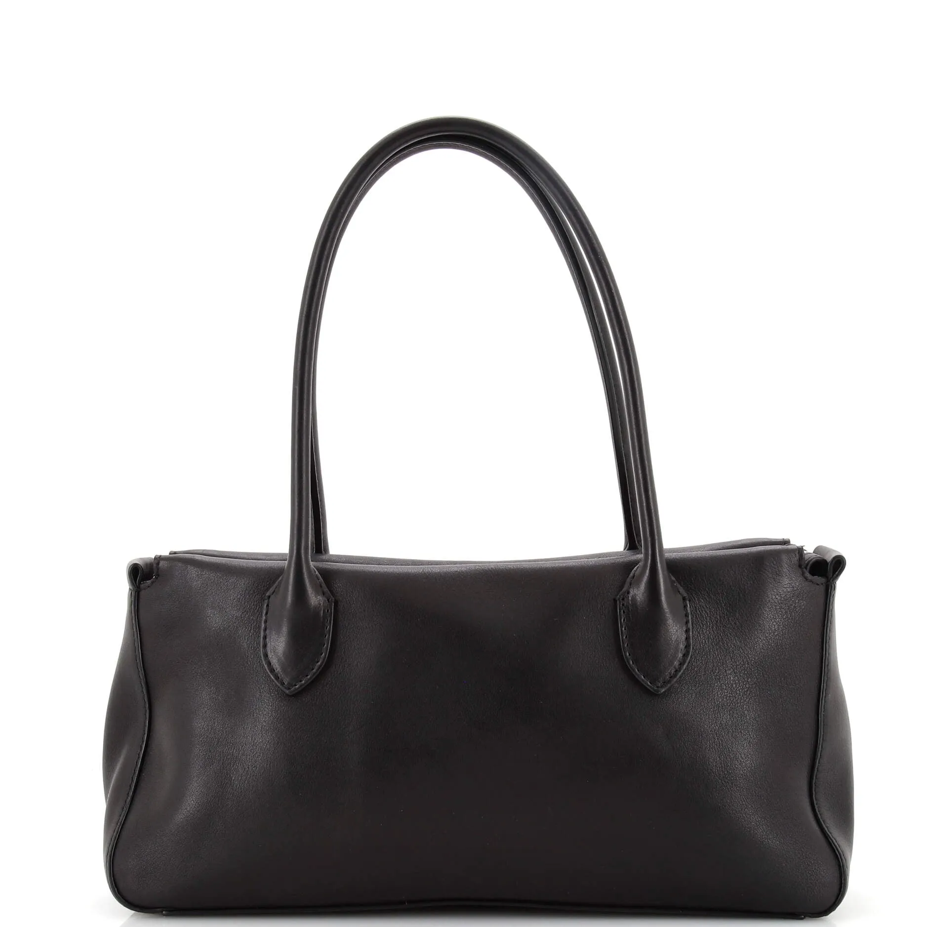 E/W Top Handle Bag Leather