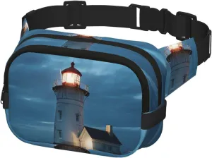 Fanny Pack for Men Women Crossbody Waist Bag Lighthouse at Night Belt Bag with Adjustable Strap Hip Bum Bag