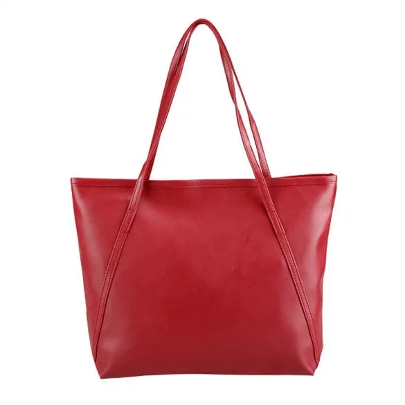 Fashion Ladies Women Synthetic Leather Bag Shoulder Bag Casual Handbag