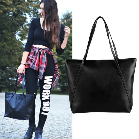 Fashion Ladies Women Synthetic Leather Bag Shoulder Bag Casual Handbag