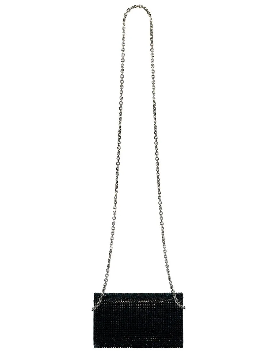 Fizzy Navy Crystal Clutch