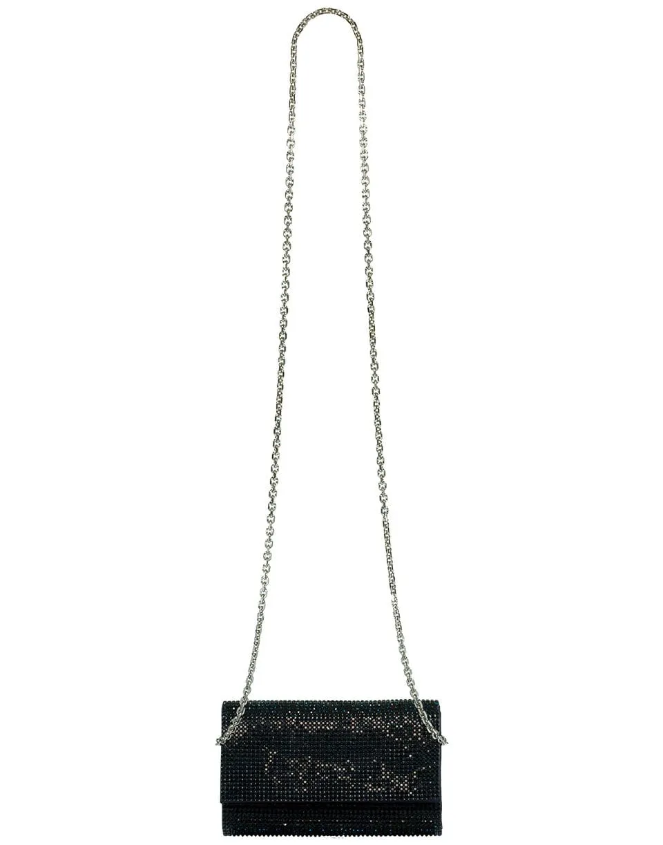 Fizzy Navy Crystal Clutch