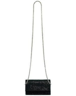 Fizzy Navy Crystal Clutch