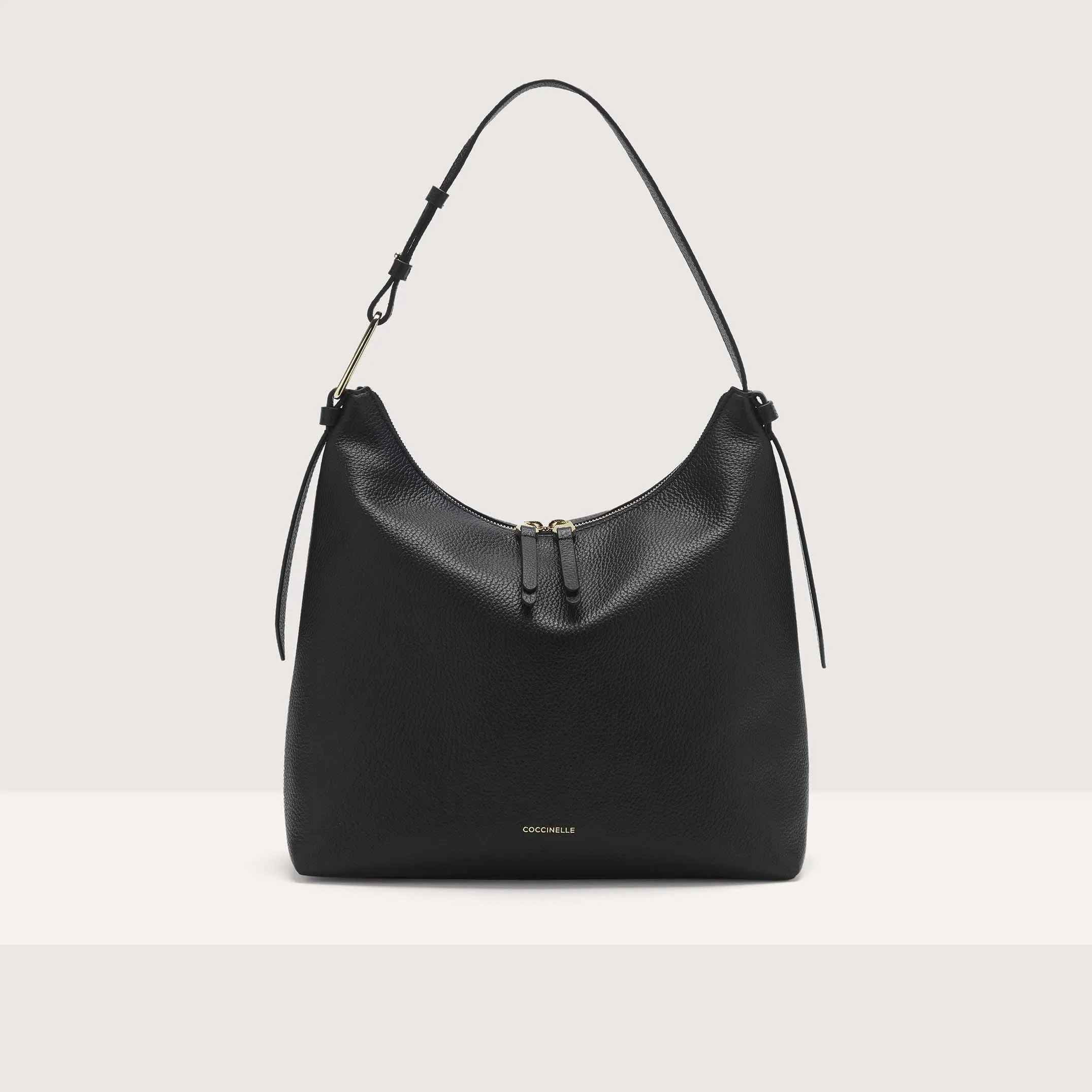 Grained Leather Shoulder Bag Malory Small