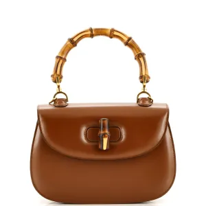 GUCCI Bamboo 1947 Top Handle Bag Leather Small