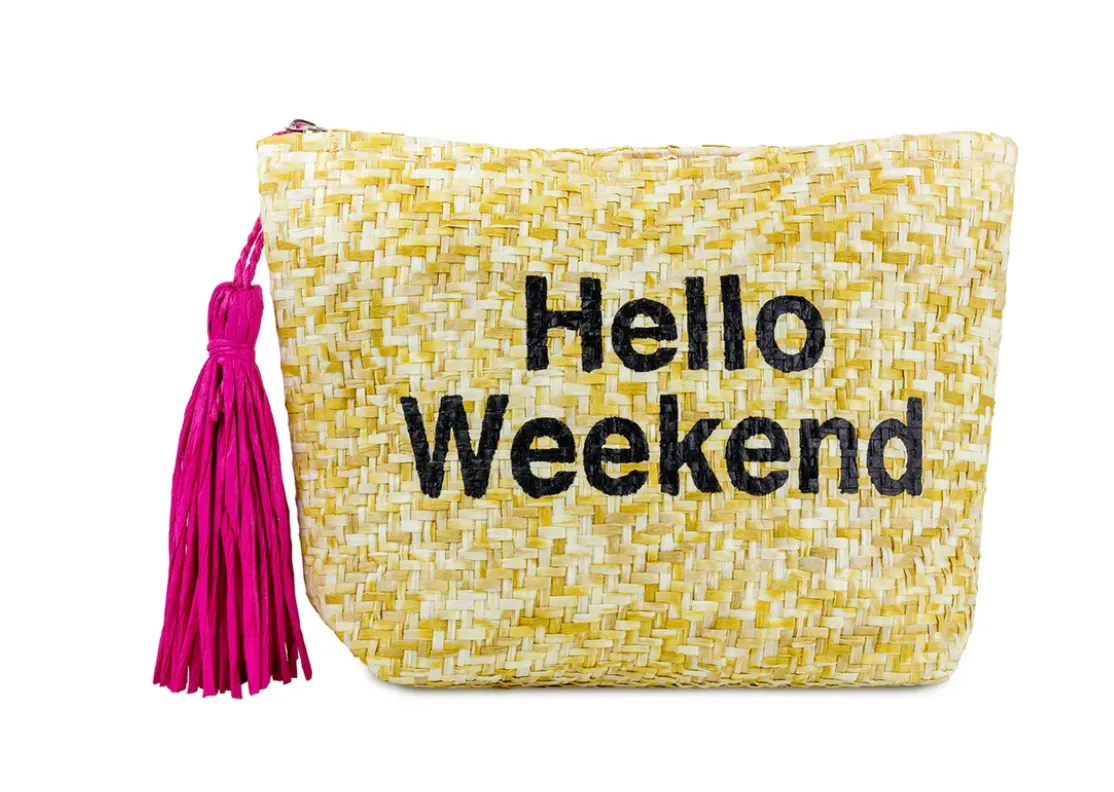 Hello Weekend Clutch with Tassels - Final Sale**