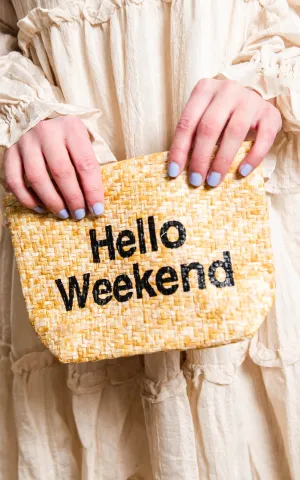 Hello Weekend Clutch with Tassels - Final Sale**