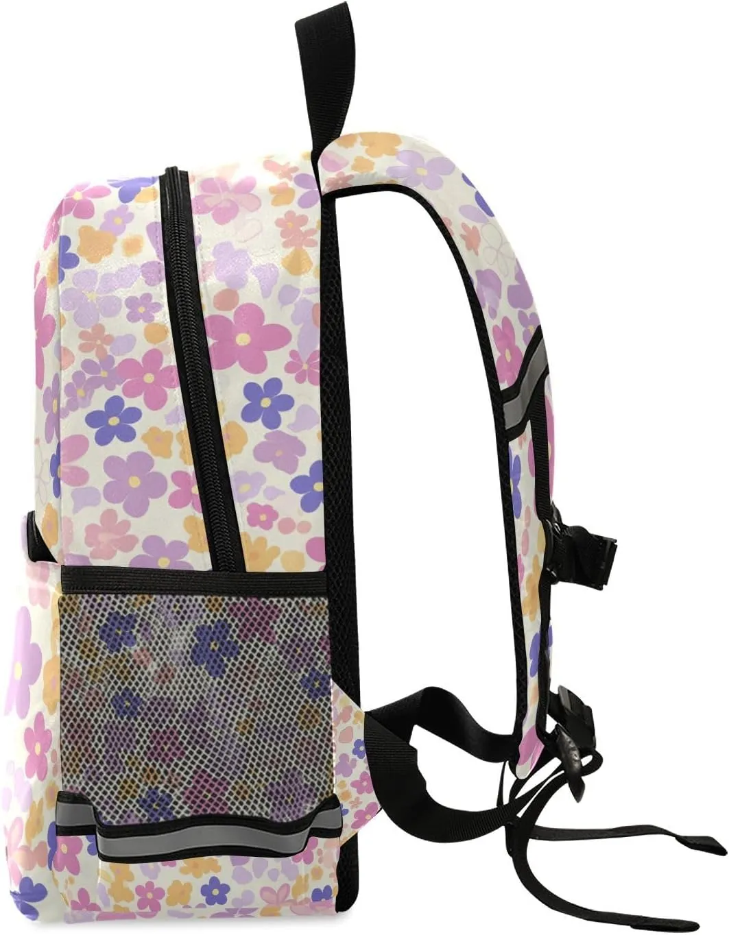 Kids Backpack Cute Waterproof School Bags Travel Daypack, Lilac and Pink Flowers