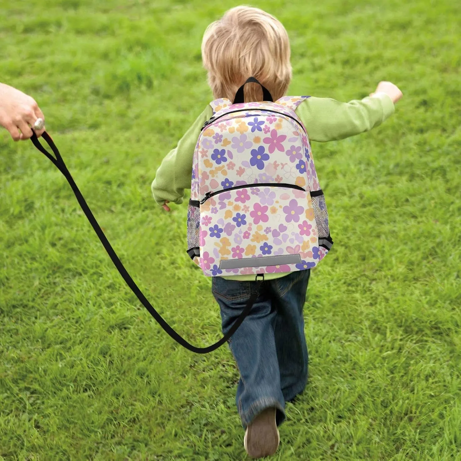 Kids Backpack Cute Waterproof School Bags Travel Daypack, Lilac and Pink Flowers