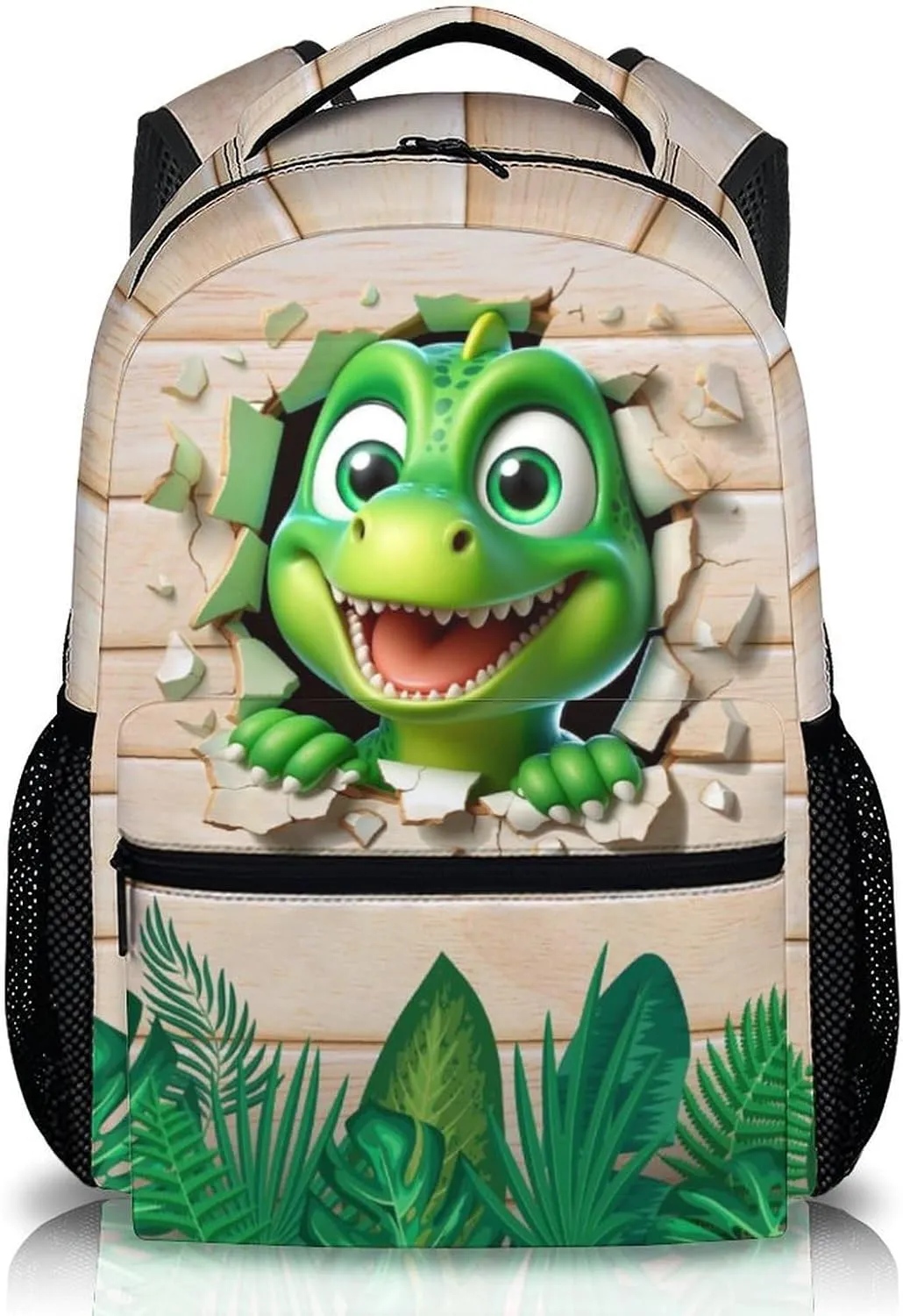 Kids Backpack, Dinosaur Backpacks, Funny Bookbag, Cool Animal Schoolbag for Boys Girls, 17 Inch Student Bookbags for Outdoor Picnic Travel School