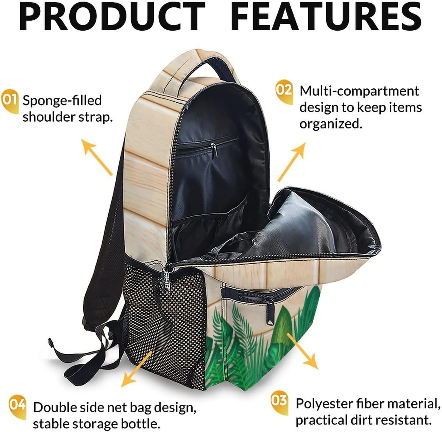 Kids Backpack, Dinosaur Backpacks, Funny Bookbag, Cool Animal Schoolbag for Boys Girls, 17 Inch Student Bookbags for Outdoor Picnic Travel School