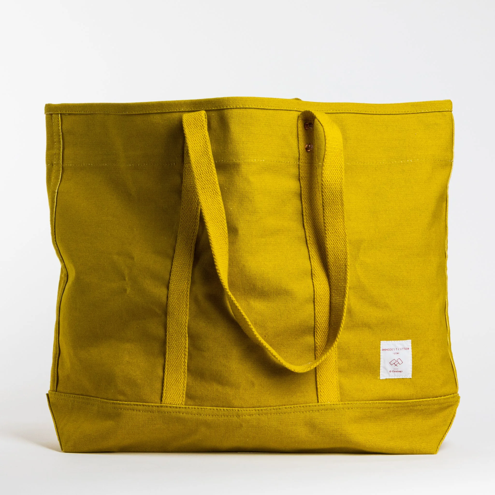 Large East West Tote | Chartreuse