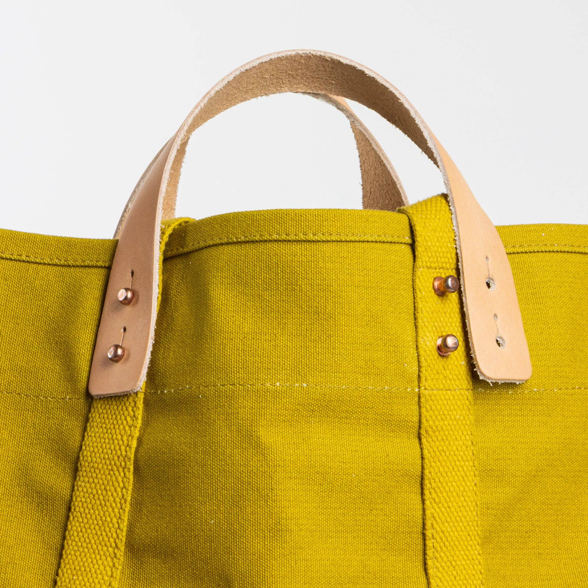 Large East West Tote | Chartreuse