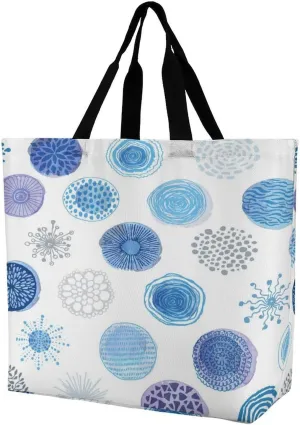 Large Tote Top Handle Bag, Shopping Handbag Big Polyester Shoulder Hand Bags