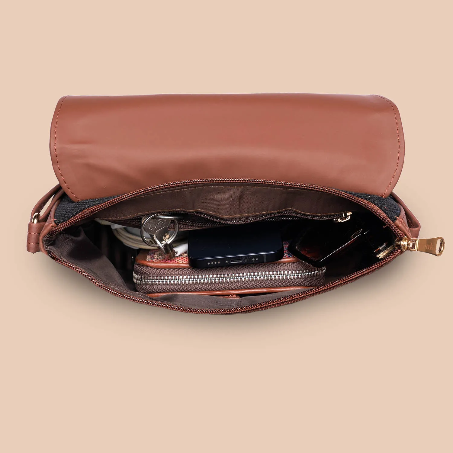 Lattice Lace Classic Sling Bag
