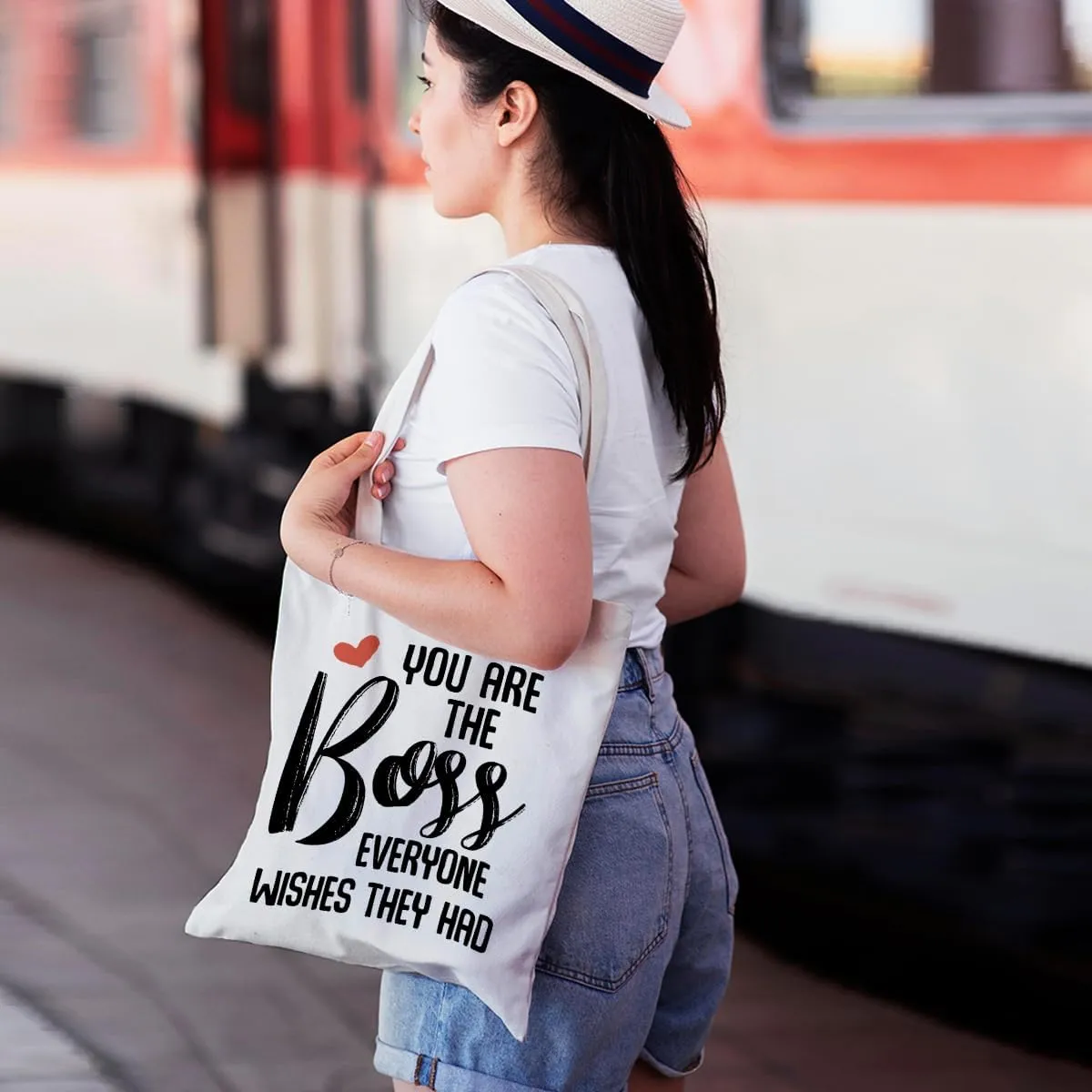 Leadership Boss Lady Chaos Coordinator Librarian Dance Teacher Supervisor Appreciation Gifts Tote Bag Reusable Grocery Bags