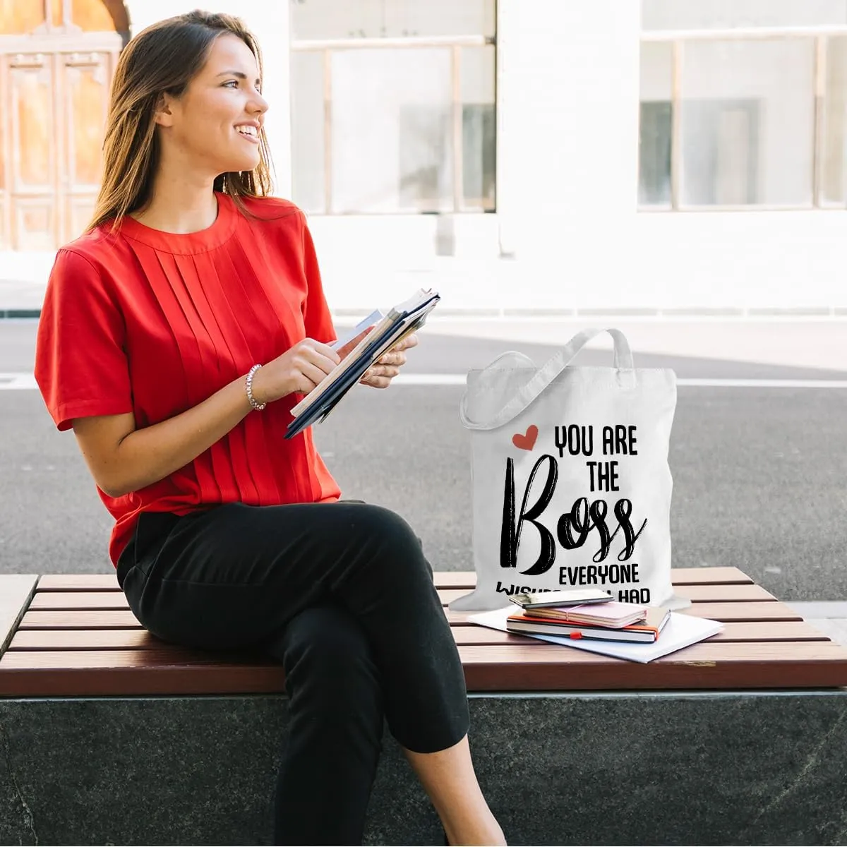 Leadership Boss Lady Chaos Coordinator Librarian Dance Teacher Supervisor Appreciation Gifts Tote Bag Reusable Grocery Bags