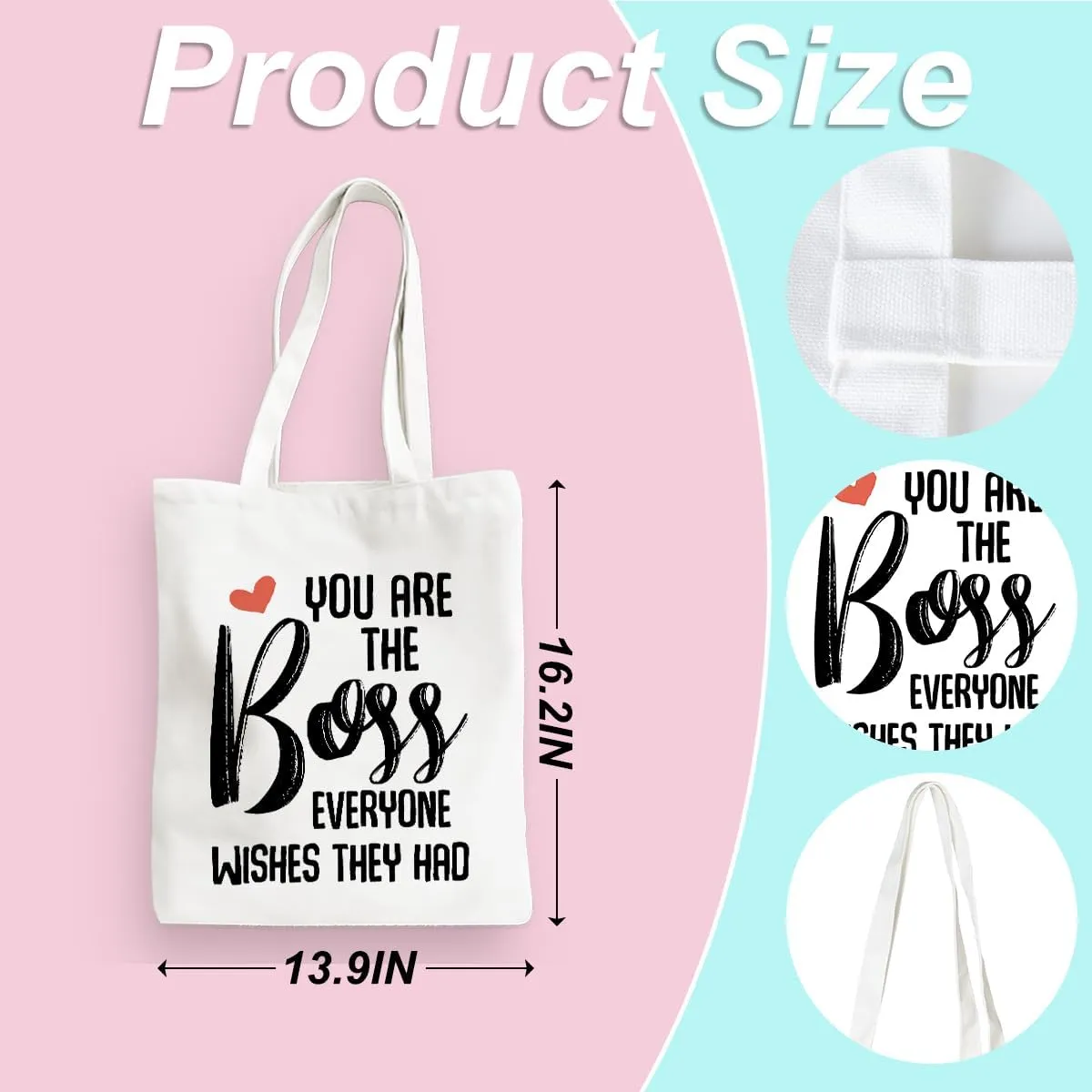 Leadership Boss Lady Chaos Coordinator Librarian Dance Teacher Supervisor Appreciation Gifts Tote Bag Reusable Grocery Bags