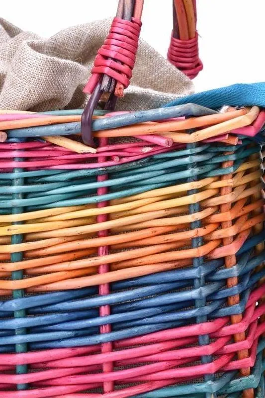 Mallory Rainbow Straw Bag