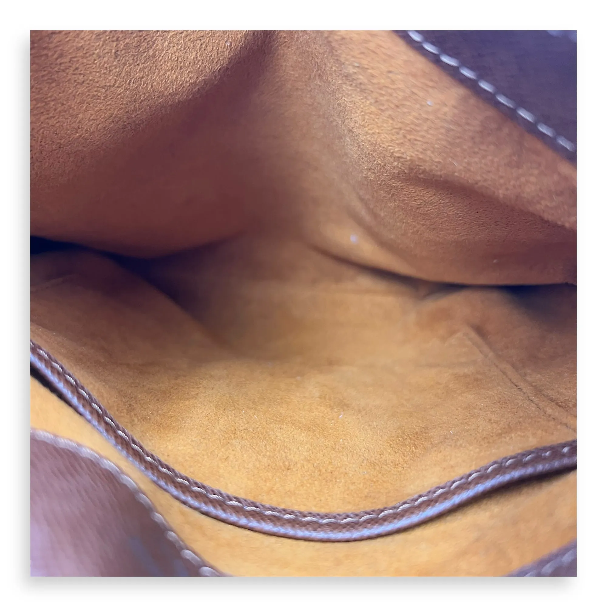 Musette Salsa Crossbody Bag Brown in Monogram Coated Canvas, Gold hardware