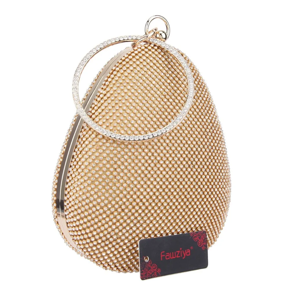 Oval Shape Evening Clutches For Wedding And Party Clutch