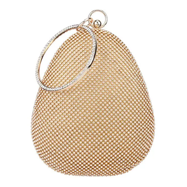 Oval Shape Evening Clutches For Wedding And Party Clutch
