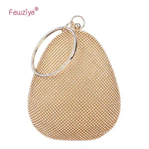 Oval Shape Evening Clutches For Wedding And Party Clutch