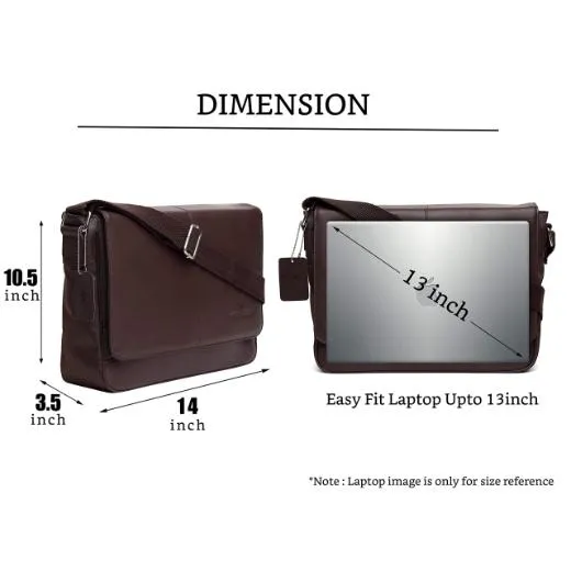 OXFORD Leather Messenger Bag for Men