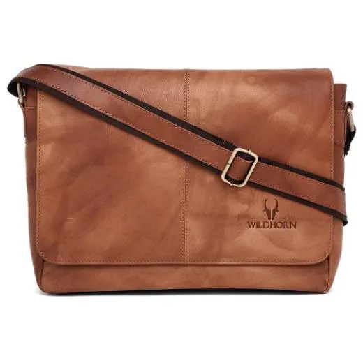 OXFORD Leather Messenger Bag for Men