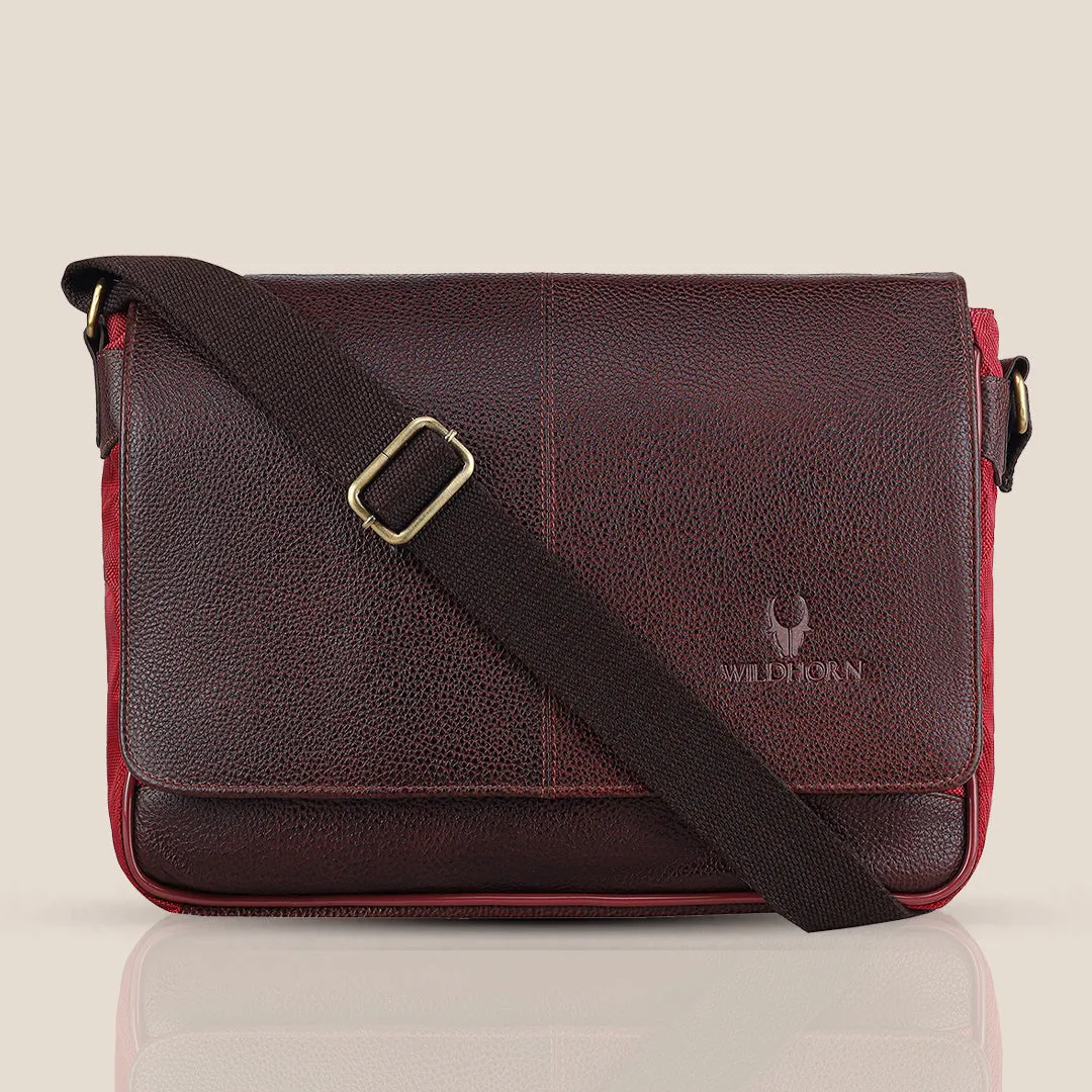 OXFORD Leather Messenger Bag for Men