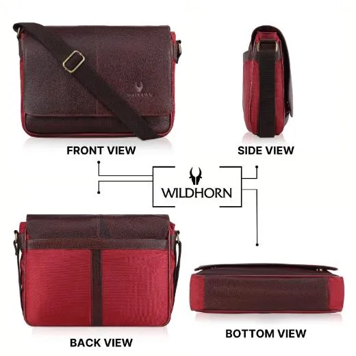 OXFORD Leather Messenger Bag for Men