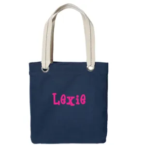 Personalized Allie Tote   Navy
