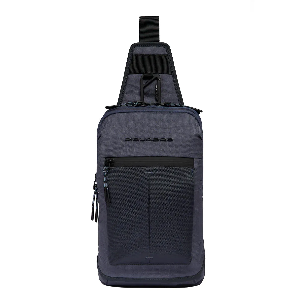 Piquadro - Arne Mono Sling Bag with RFID in recycled fabric - CA6003S125 - BLU2