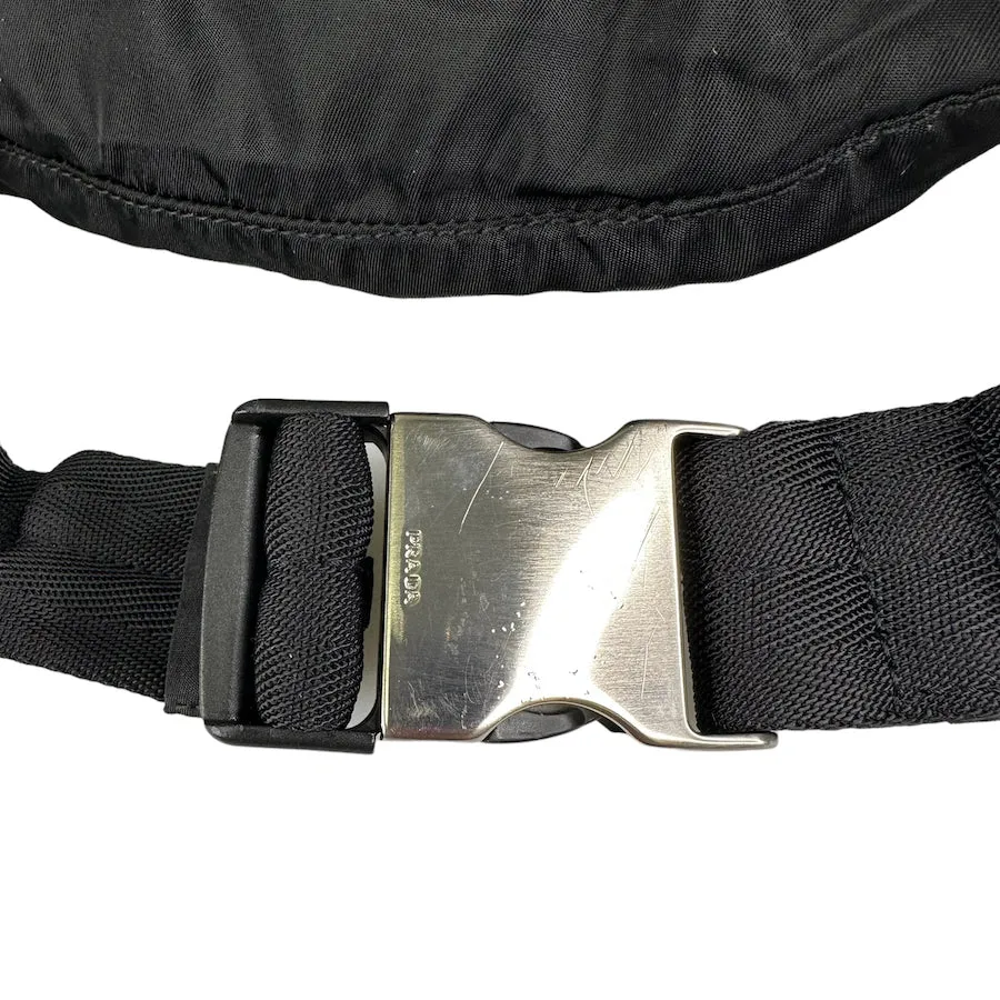 PRADA BLACK NYLON BELT BAG 74922