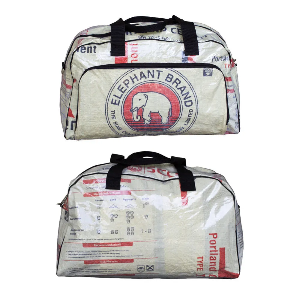 Recycled Elephant Cement Weekender Bag