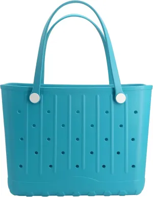 Rubber Beach Bag EVA Waterproof Tote Bags Washable Sand-proof Travel Handbags for Pool Boat Groceries Work Sports