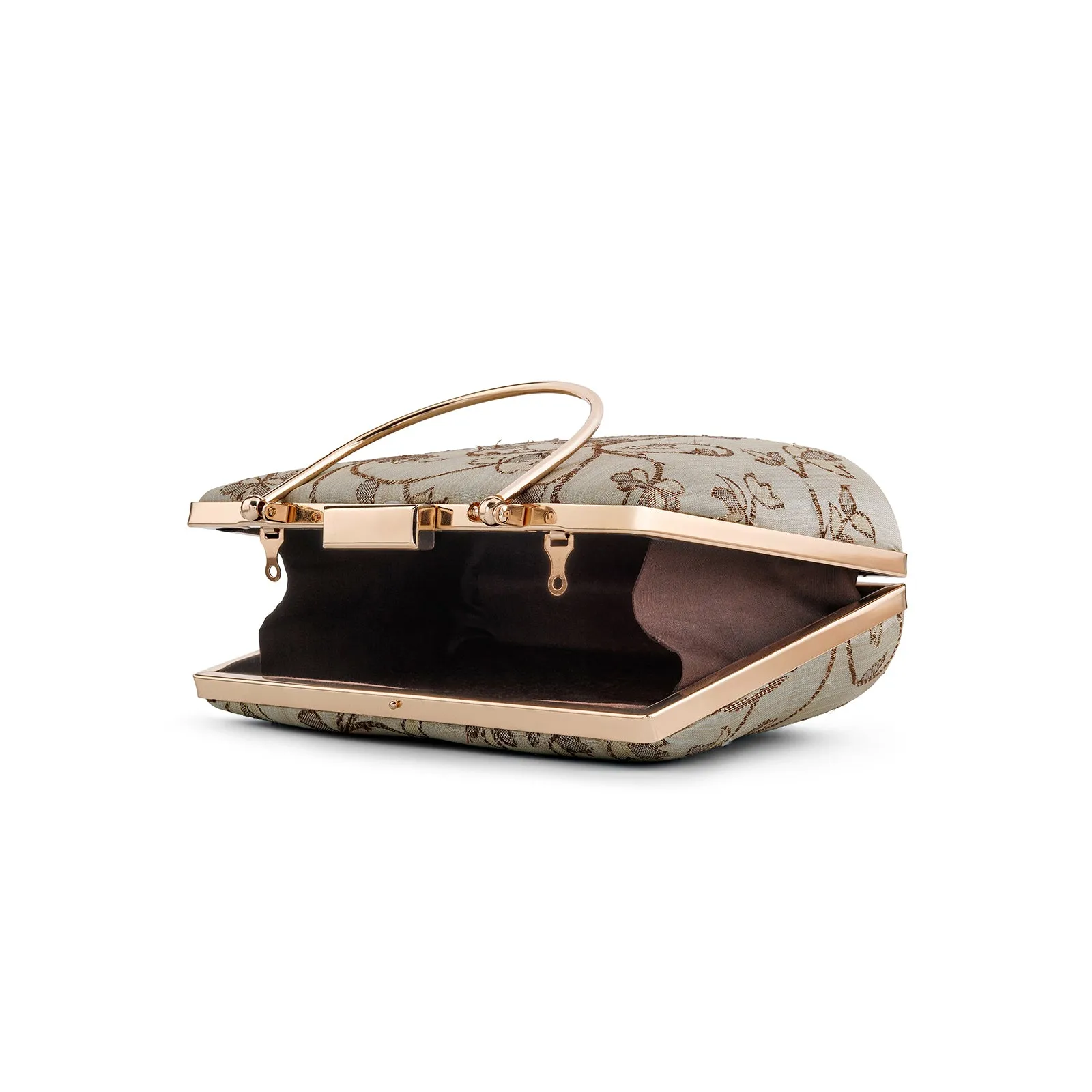 Teejh Ojashwi Floral Brocade Clutch