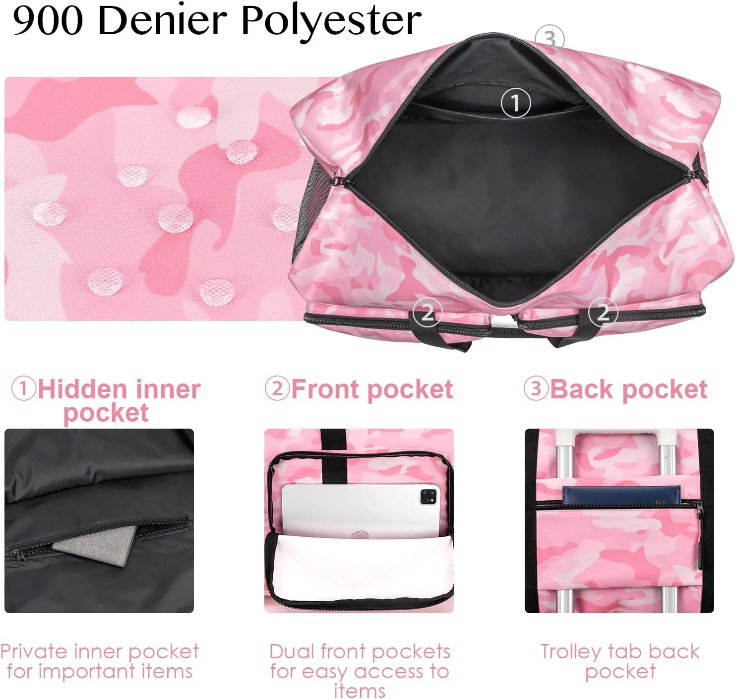 Travel Duffel Bags 85L,Gym Bag, Travel Bag, Duffle Bag Women, Foldable Overnight Weekender Bags for Women & Men with Adjustable Shoulder Strap