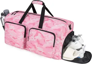 Travel Duffel Bags 85L,Gym Bag, Travel Bag, Duffle Bag Women, Foldable Overnight Weekender Bags for Women & Men with Adjustable Shoulder Strap